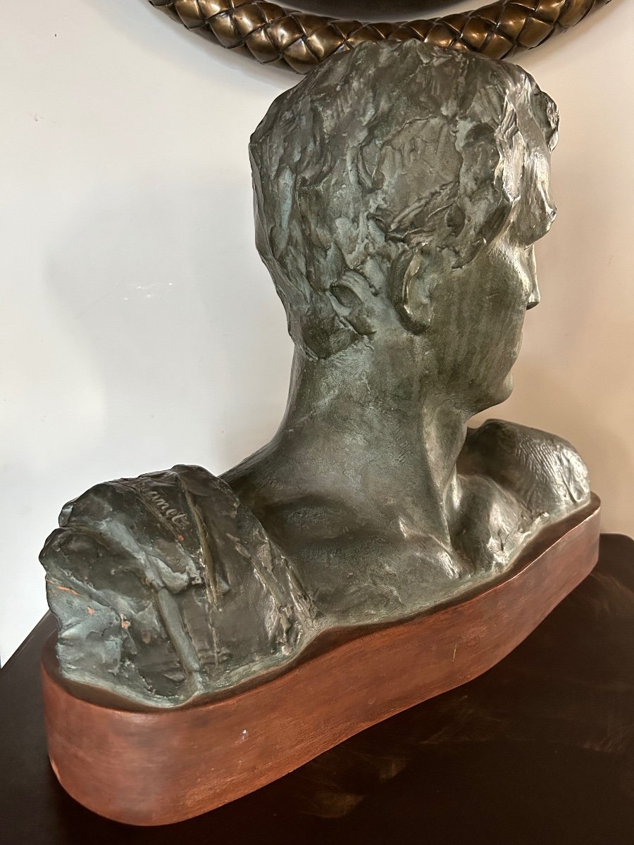 Terracotta Bust Victor Demanet -photo-2