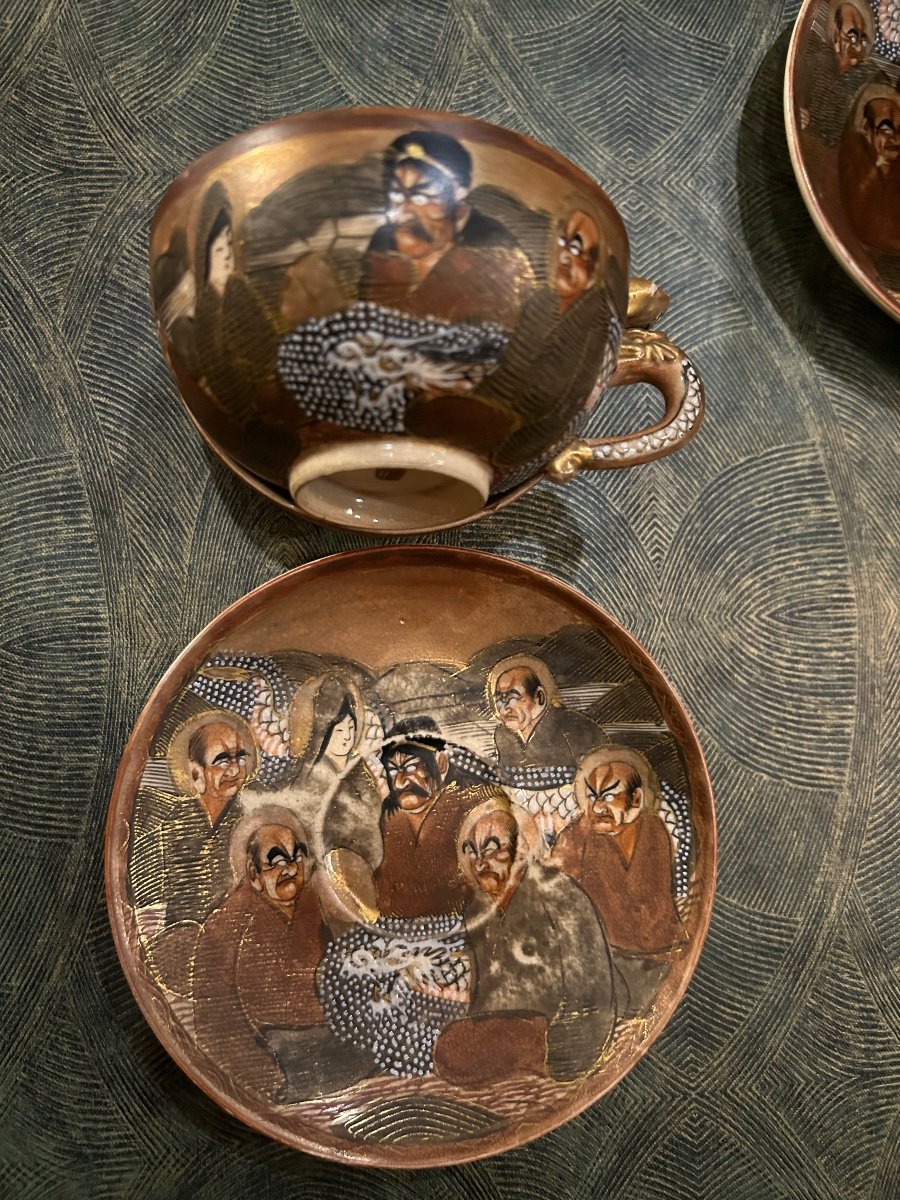 Japan Satsuma Meiji Tea Set-photo-3