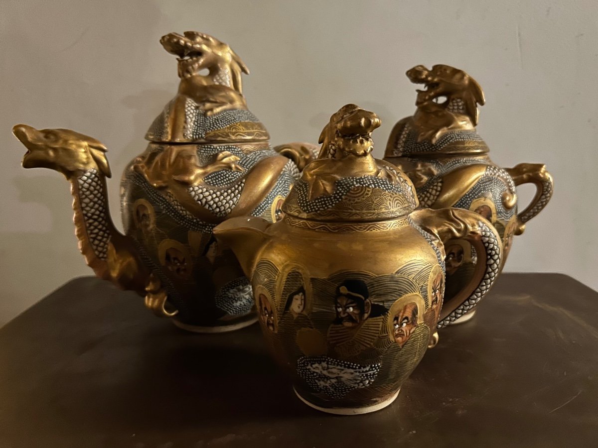 Japan Satsuma Meiji Tea Set-photo-1
