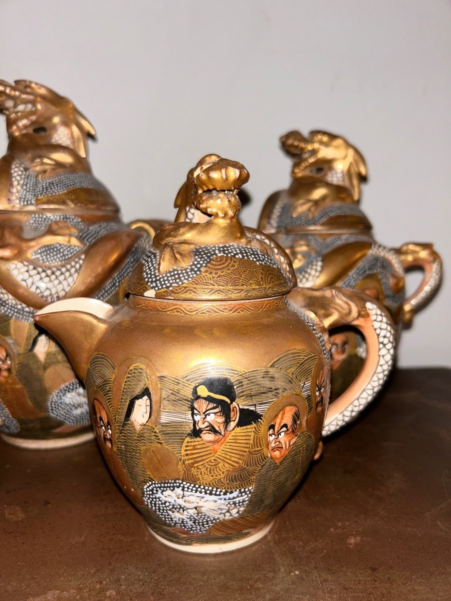 Japan Satsuma Meiji Tea Set-photo-3