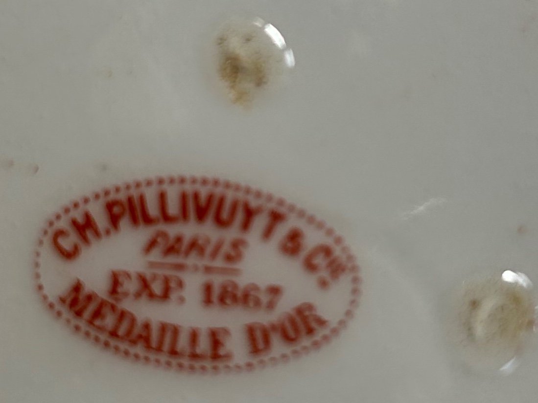 Service De Table Porcelaine Charles Pillivuyt 19eme 121 pièces -photo-4