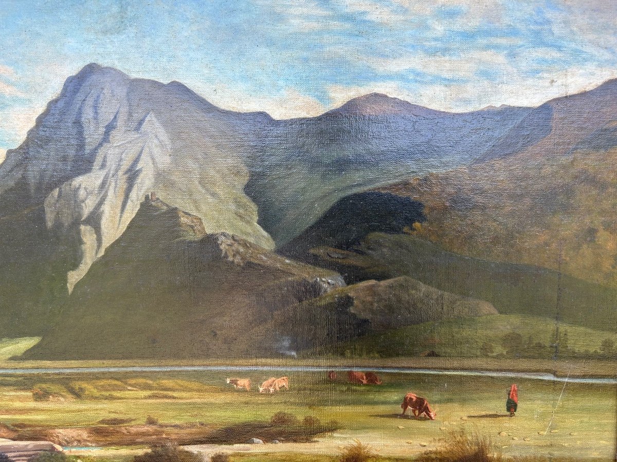 Tableau Jean Achille Benouville Pyrénées -photo-6