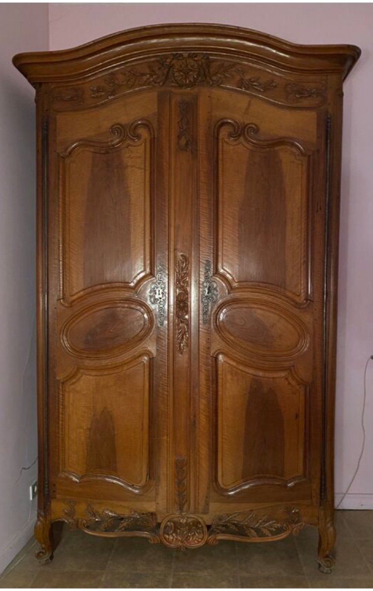 Armoire Louis XV Provençale Noyer-photo-2
