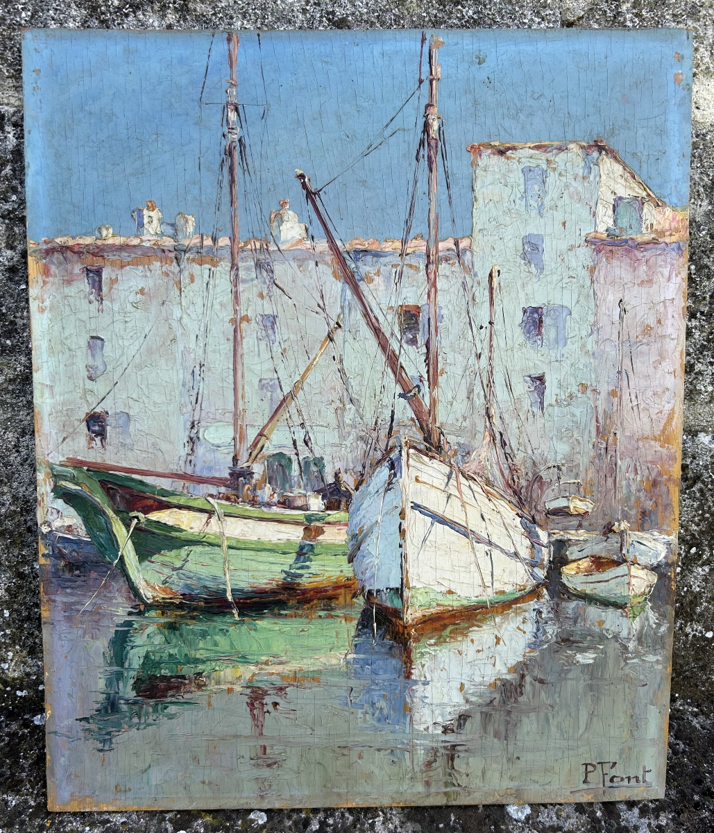 Paula Font Bateaux à Quai Saint Tropez Tartanes