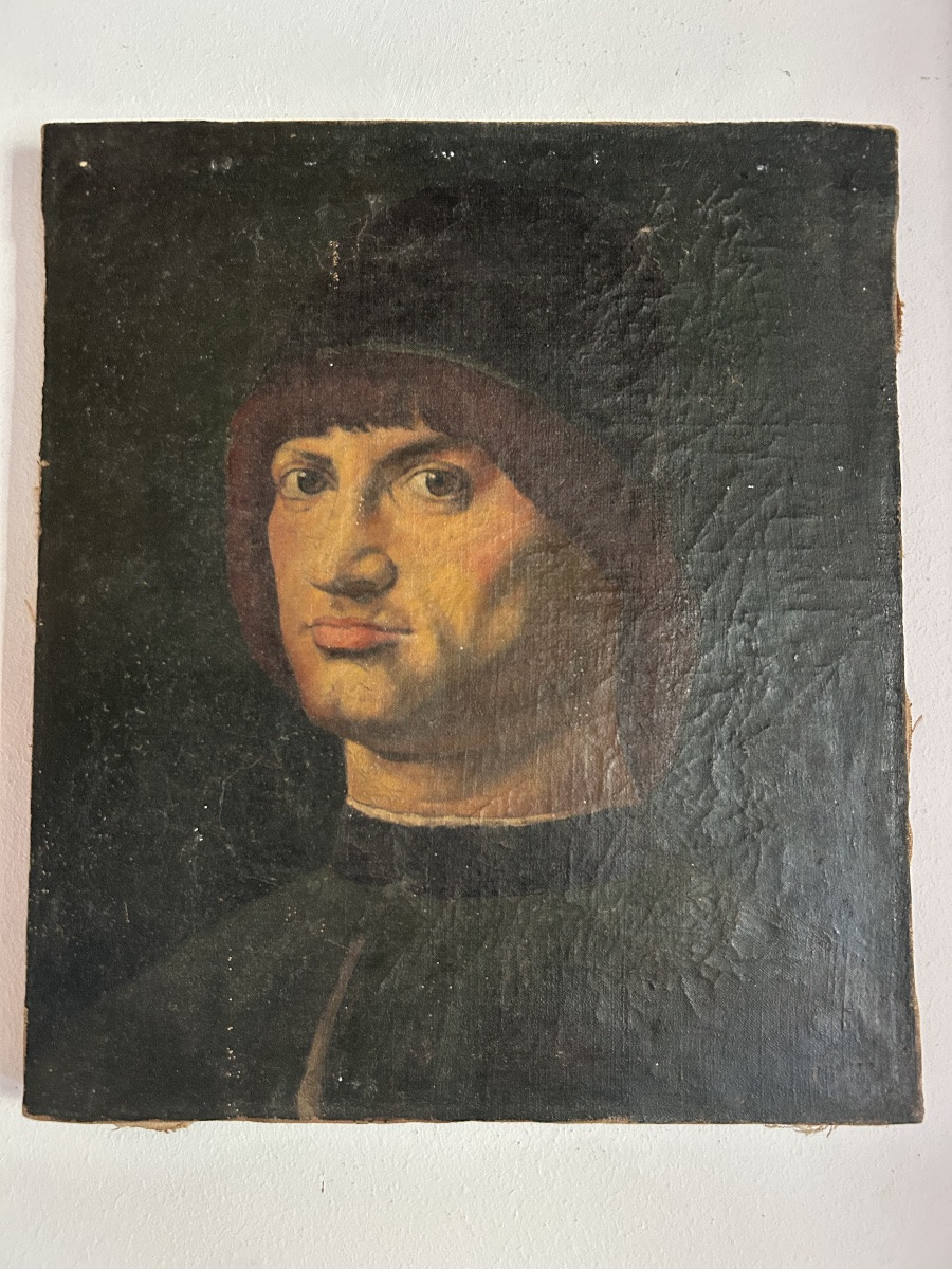 Portrait Of A Man Known As The Condottiere After The Painting By Antonello Of Messina-photo-3