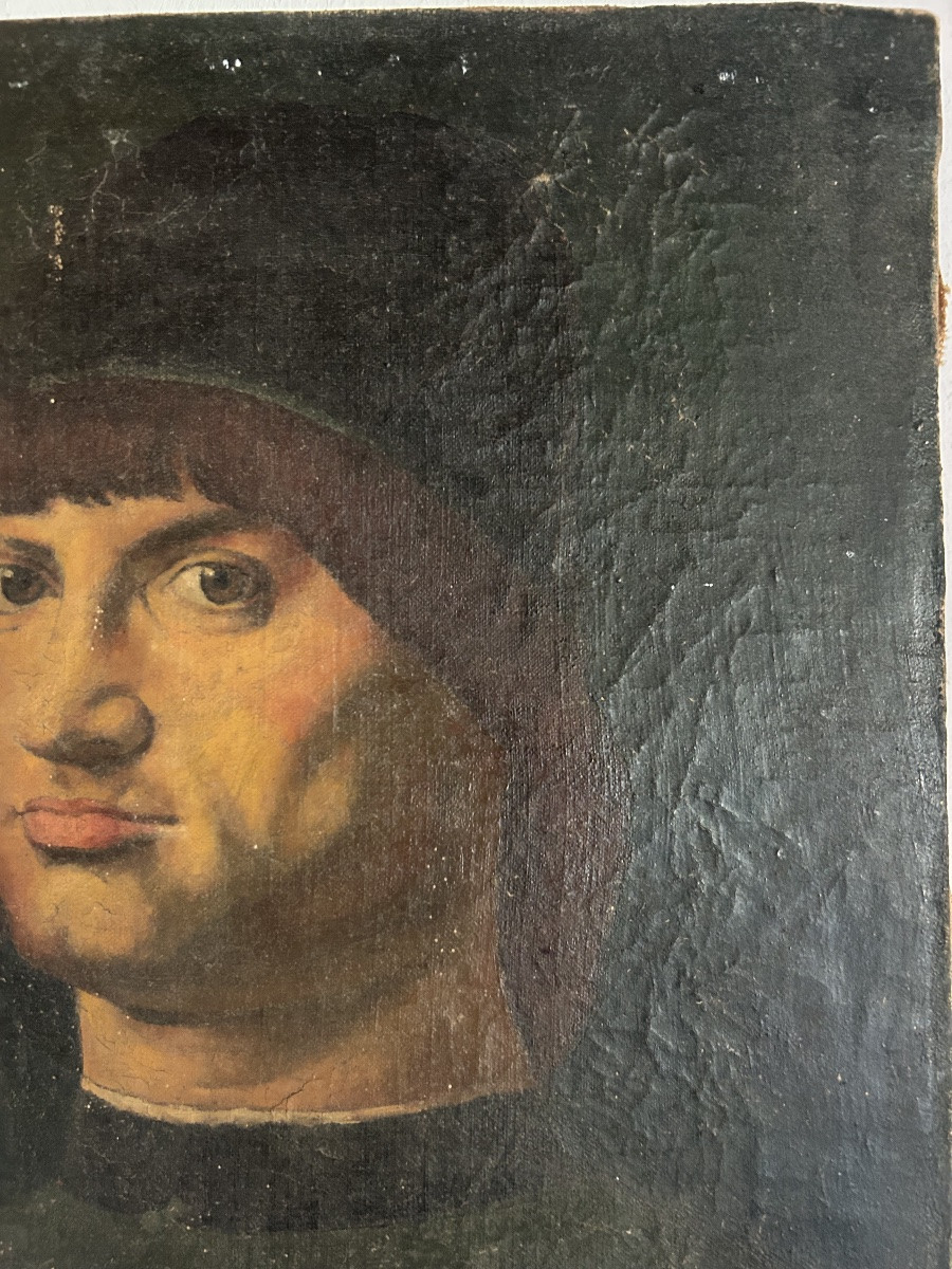 Portrait Of A Man Known As The Condottiere After The Painting By Antonello Of Messina-photo-3