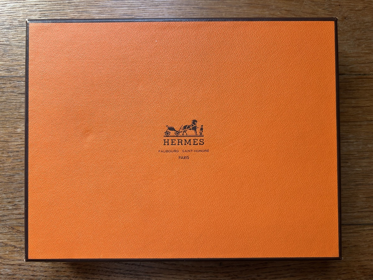 Hermès coffret de 4 cendriers poissons-photo-2