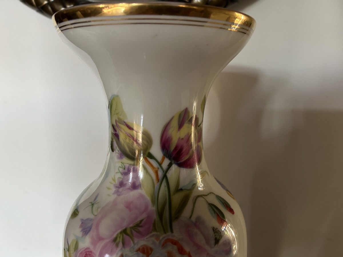 Vase vieux Paris fleurs -photo-2
