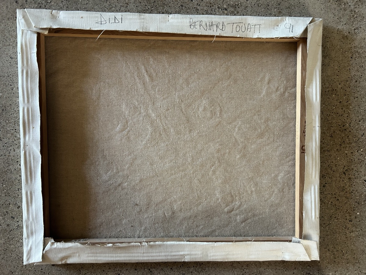 Bernard Touati tableau composition abstraite 1991-photo-3