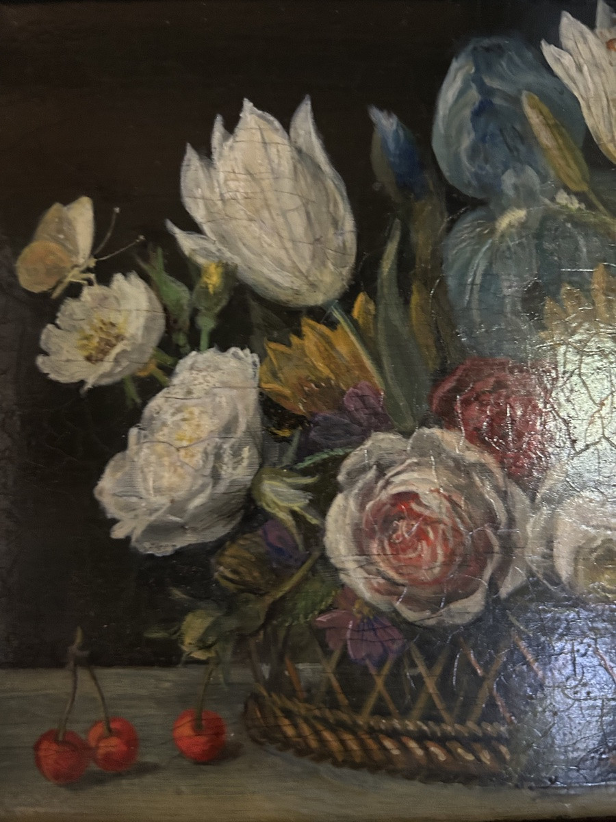 Jacqueline Vacher Still Life With Fruit, Butterflies, Snail-photo-3