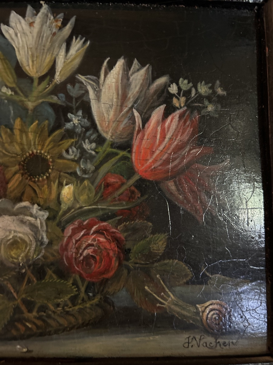 Jacqueline Vacher Still Life With Fruit, Butterflies, Snail-photo-5