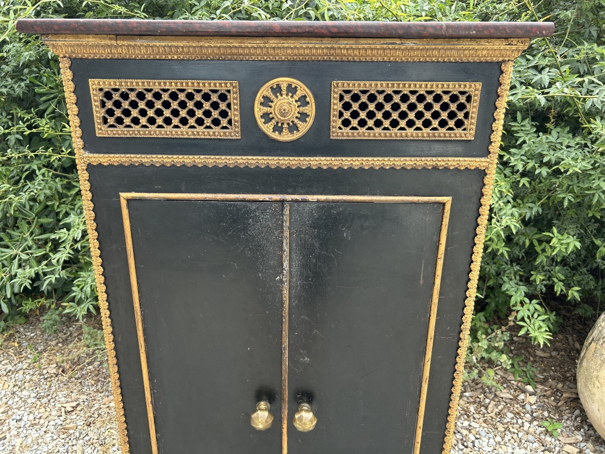 Armoire chauffe plats buffet chauffant 19eme Napoléon 3-photo-1