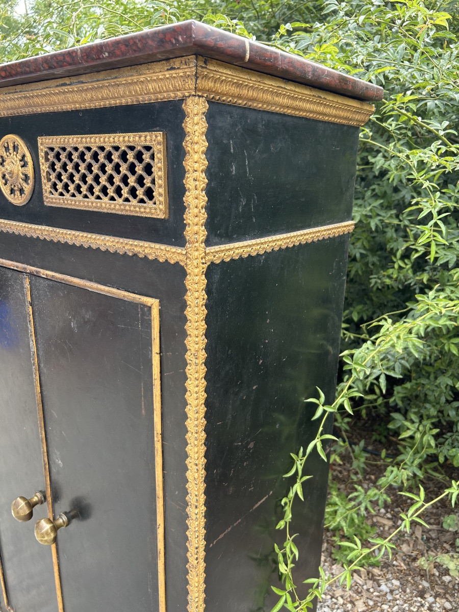 Armoire chauffe plats buffet chauffant 19eme Napoléon 3-photo-3