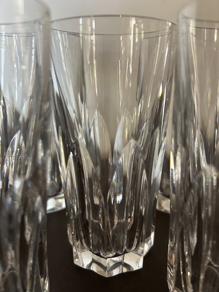 Baccarat Series Of 11 Crystal Mugs-photo-3