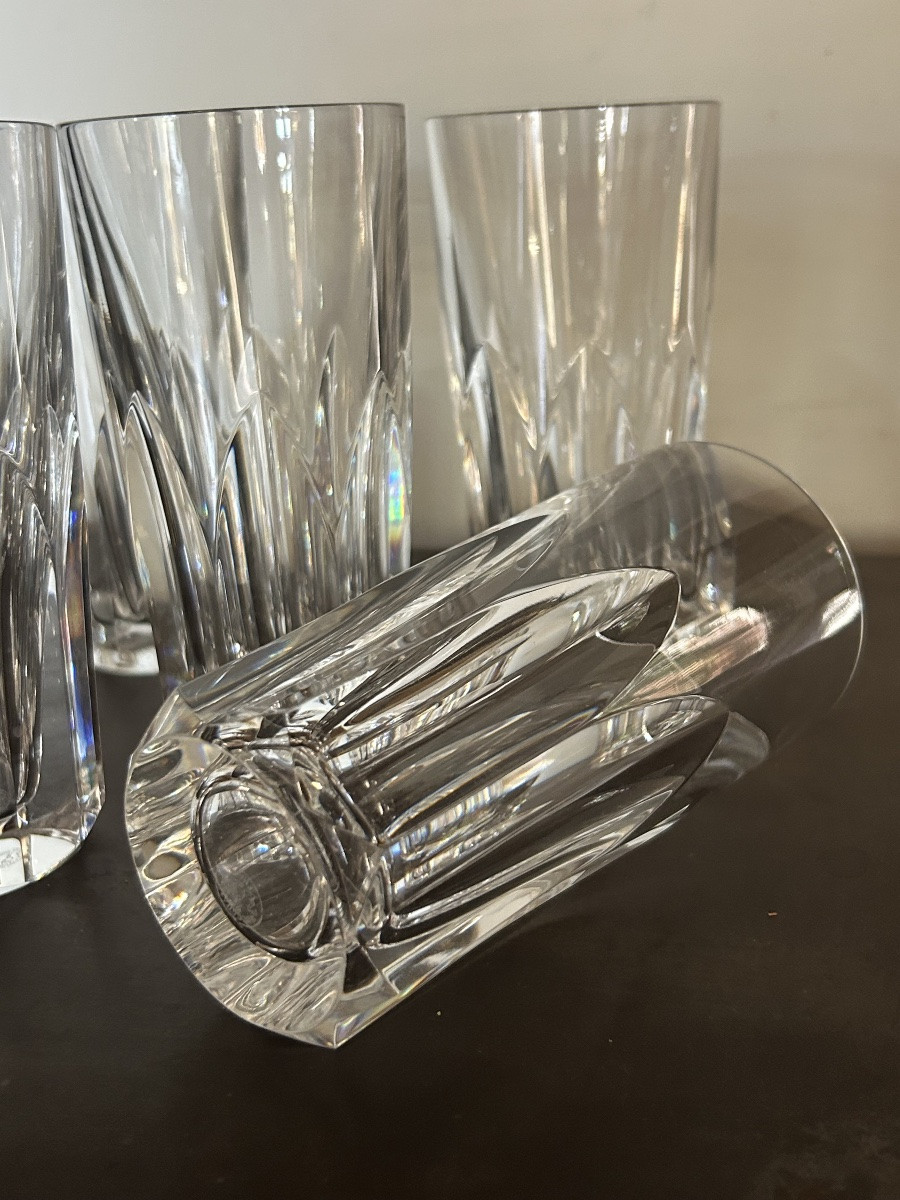 Baccarat Series Of 11 Crystal Mugs-photo-2