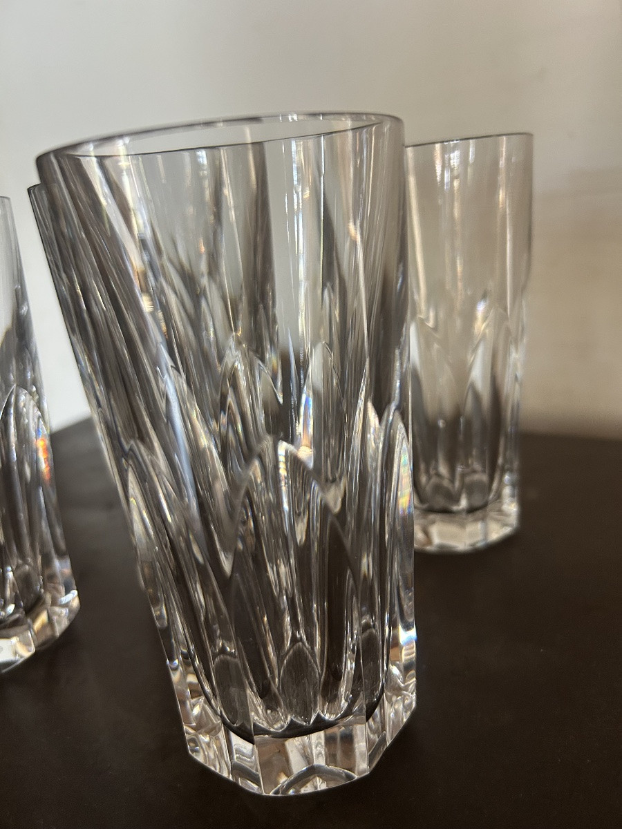 Baccarat Series Of 11 Crystal Mugs-photo-4