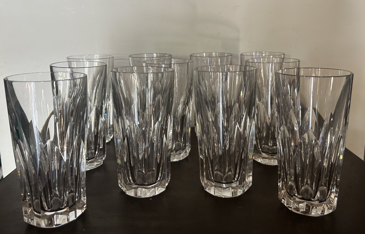 Baccarat Series Of 11 Crystal Mugs