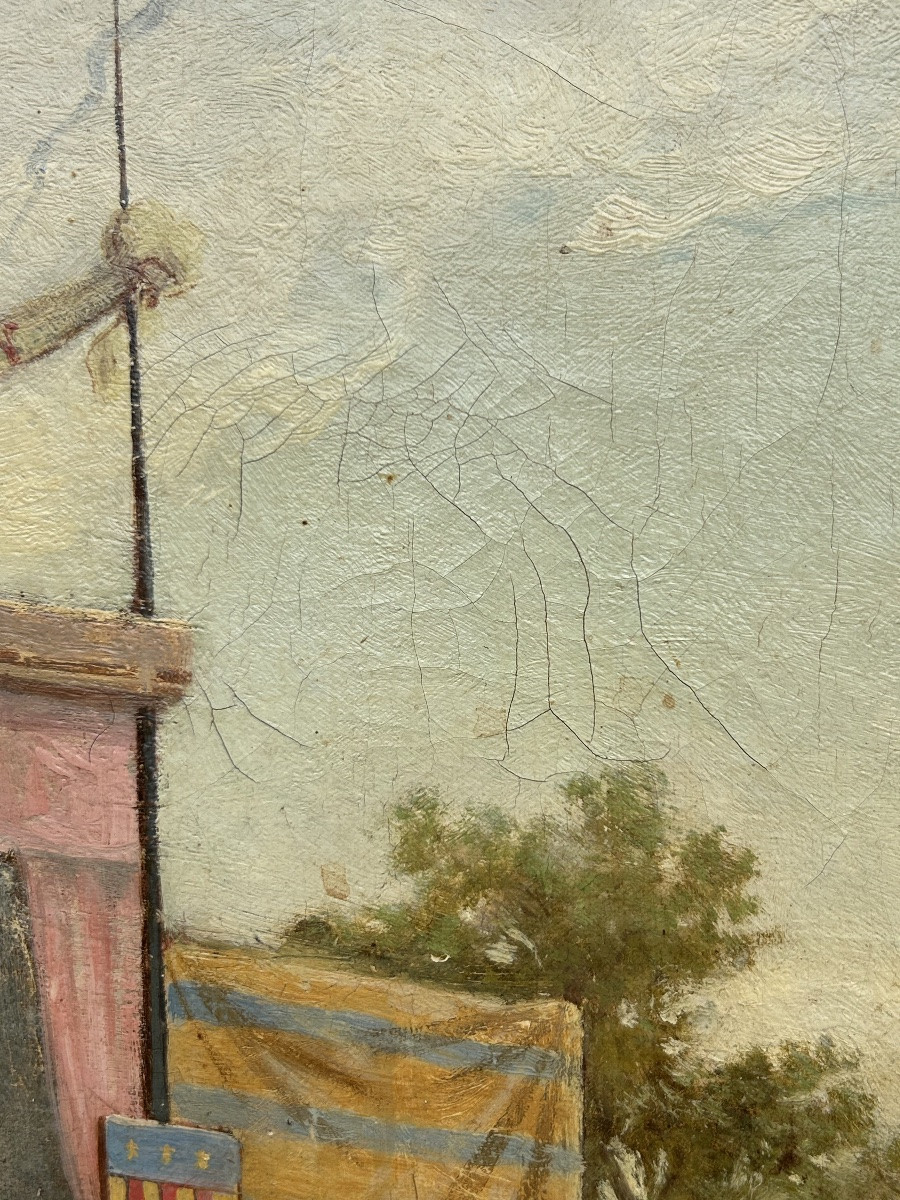 Eugene Baudouin Painting Medieval Theater Scene -photo-8
