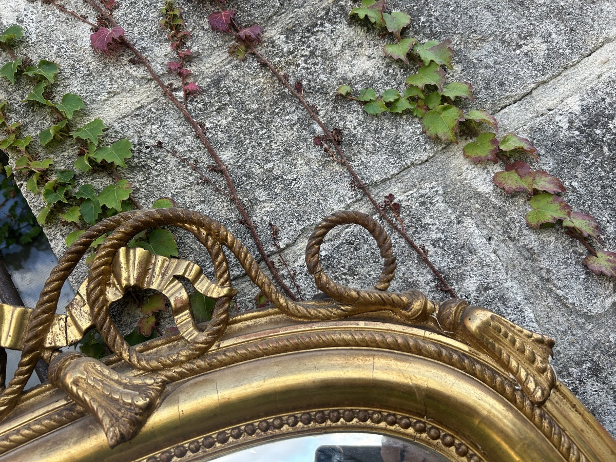 Louis Philippe Mirror With Bird Pediment -photo-5