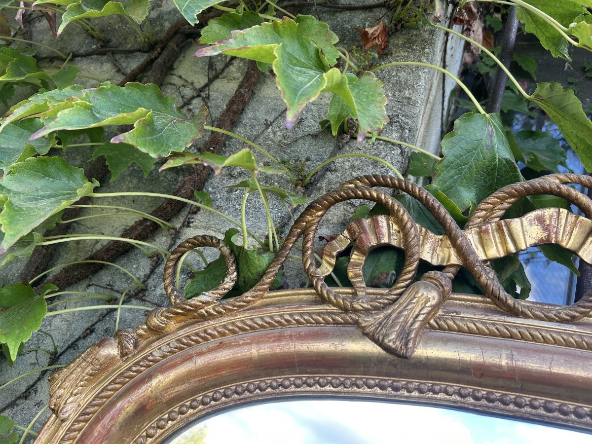 Louis Philippe Mirror With Bird Pediment -photo-7