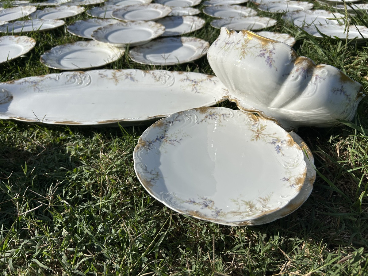 Haviland service de table porcelaine 97 pièces -photo-3