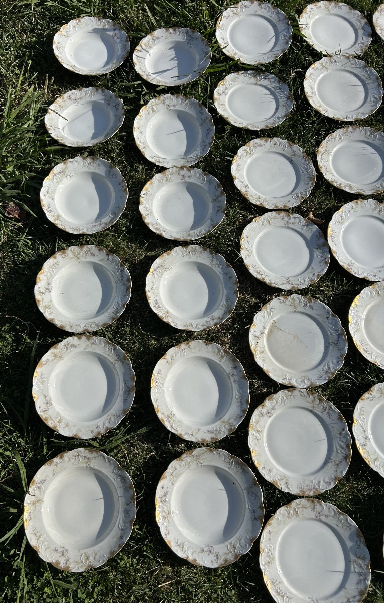 Haviland service de table porcelaine 97 pièces -photo-5