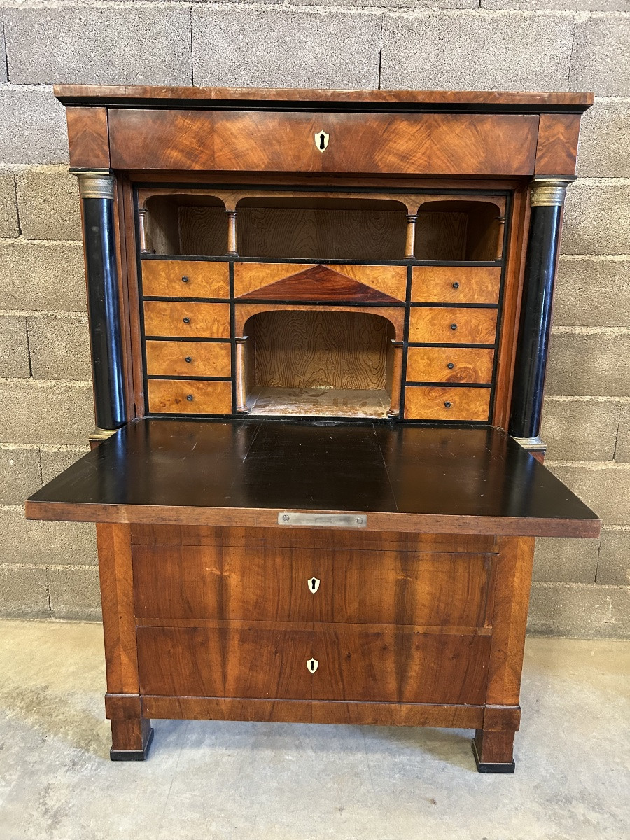 Secrétaire Biedermeier avec secrets -photo-1