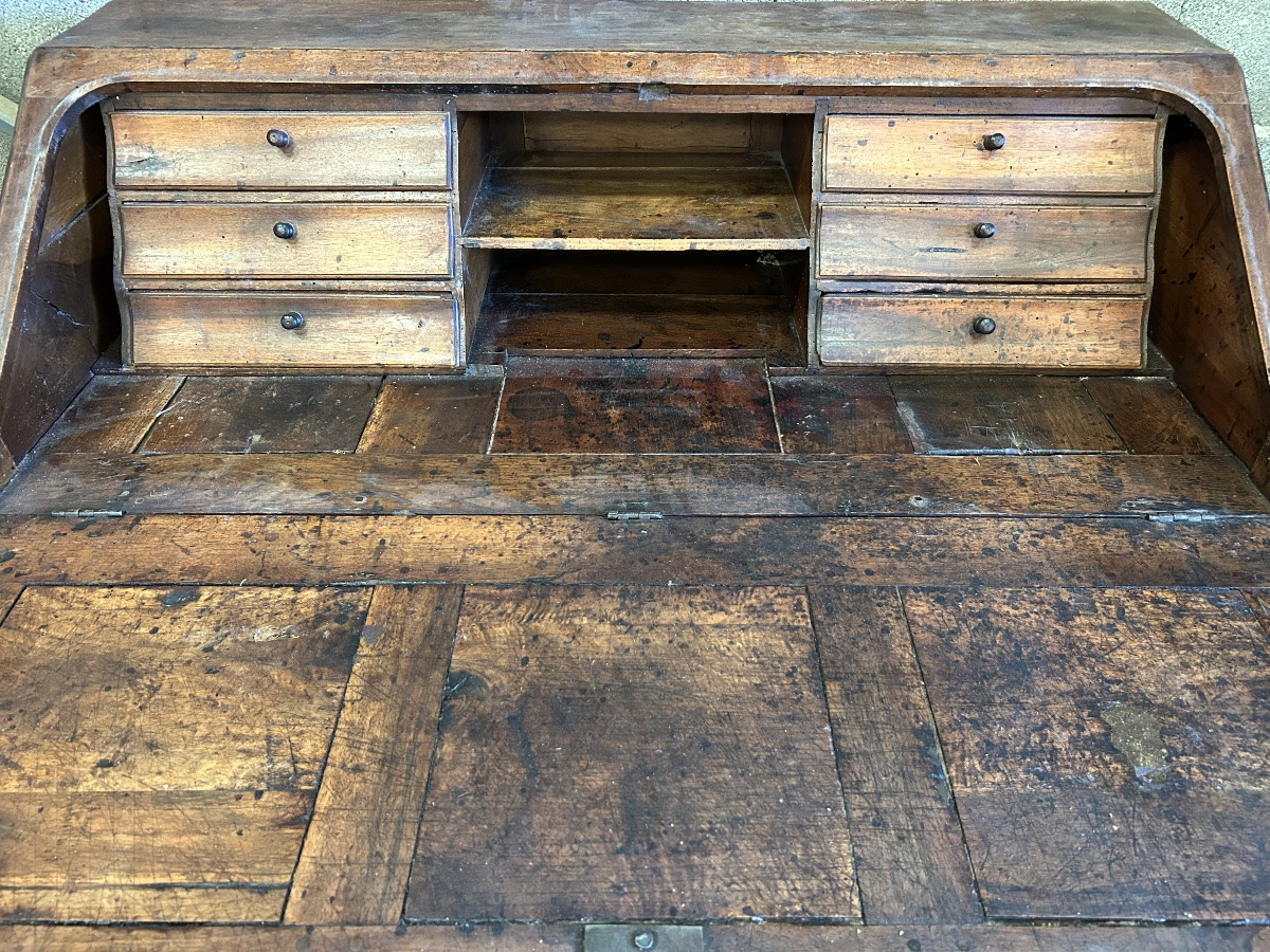 Bureau scriban noyer 18eme Louis XV -photo-3