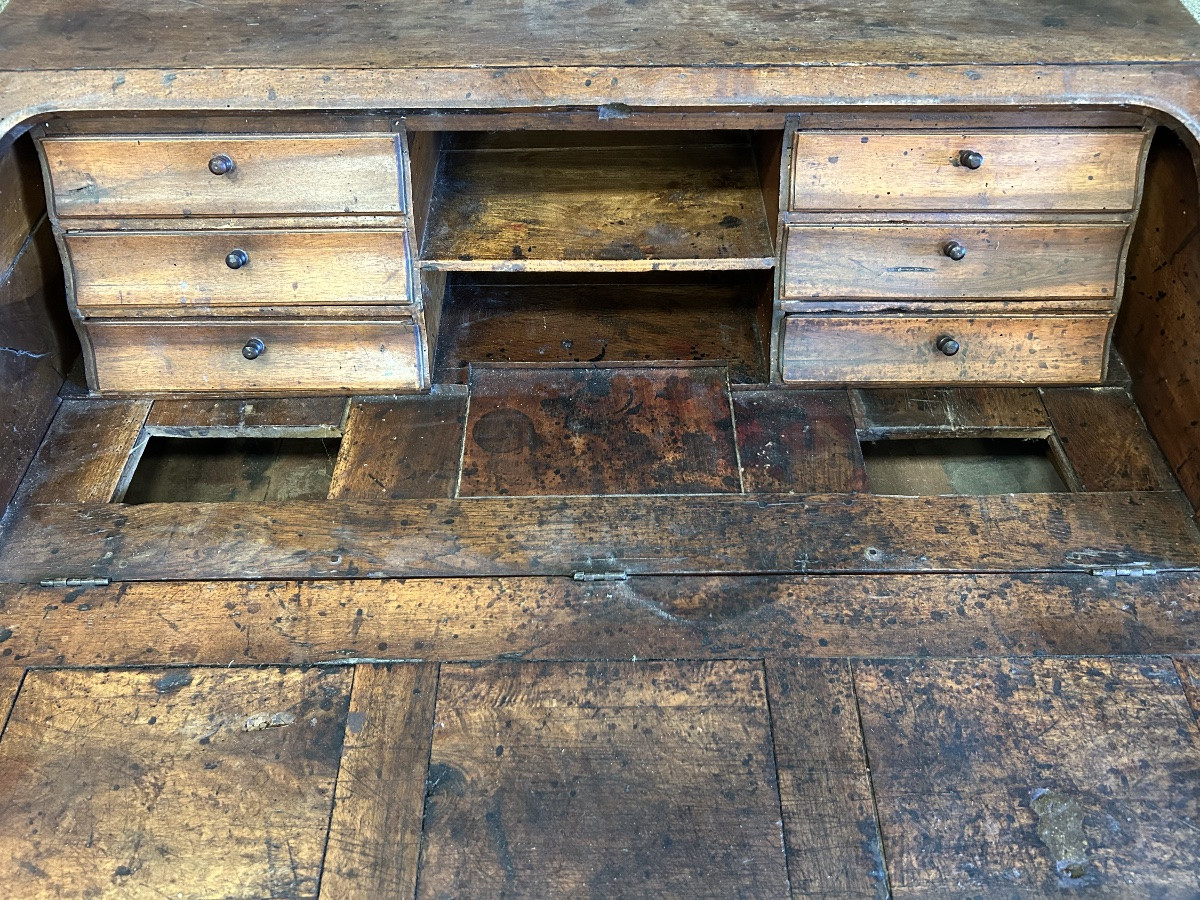 Bureau scriban noyer 18eme Louis XV -photo-4