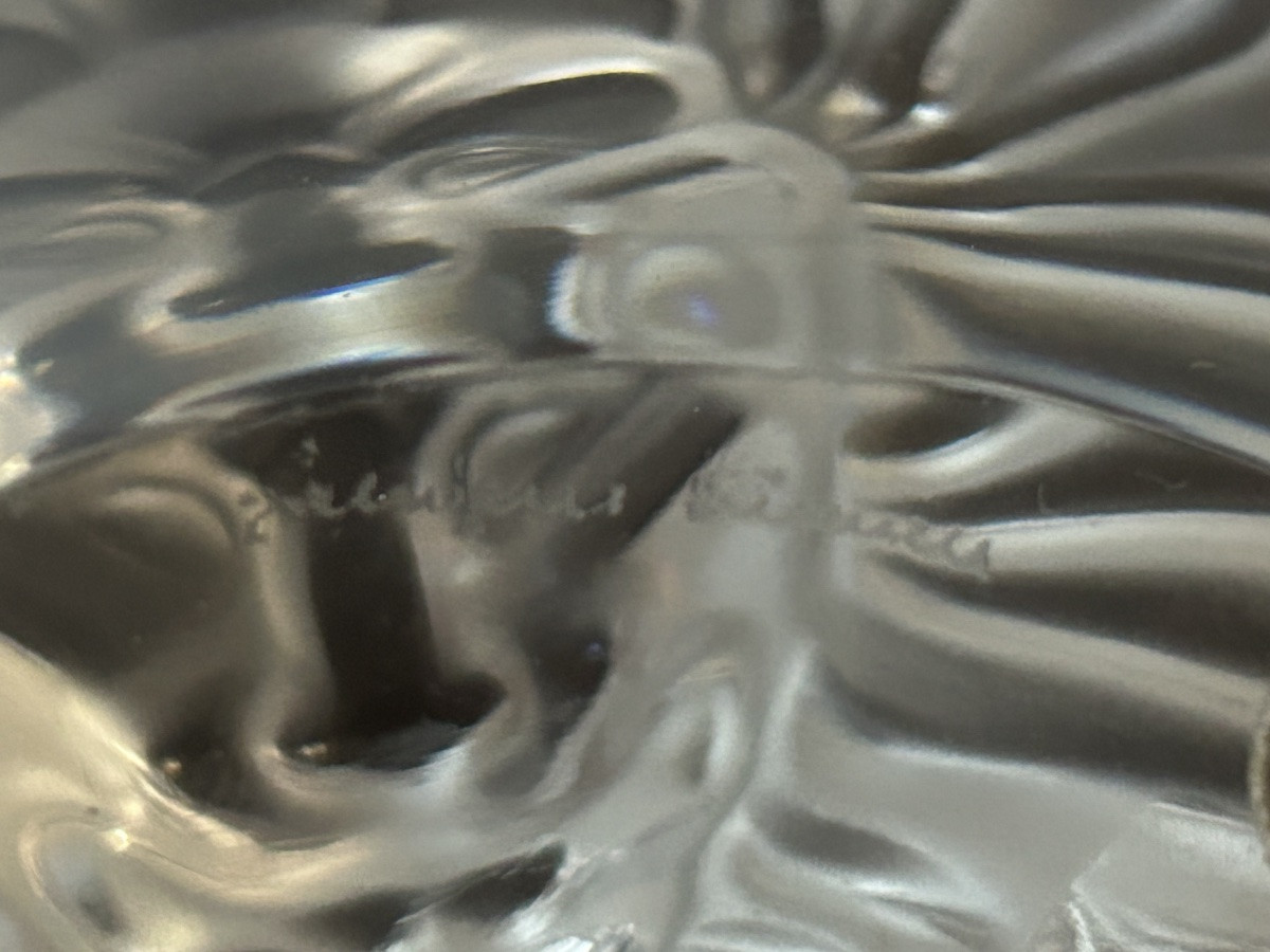 Lalique Lion Ashtray-photo-2
