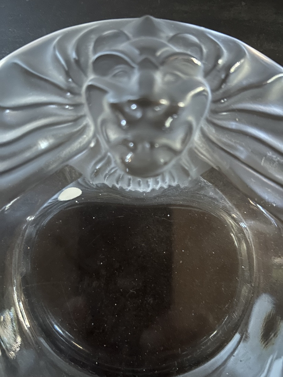 Lalique Lion Ashtray-photo-5