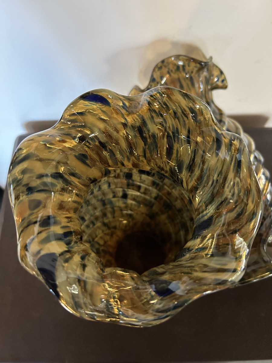 Clichy Crystal Factory Pair Of Vases -photo-3