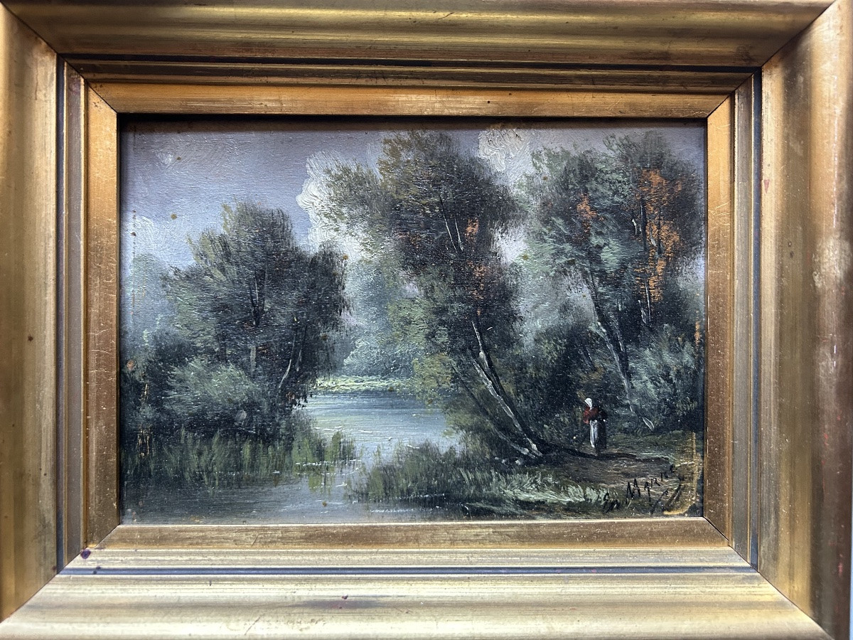 Tableau Ecole de barbizon Bords de Marne-photo-4