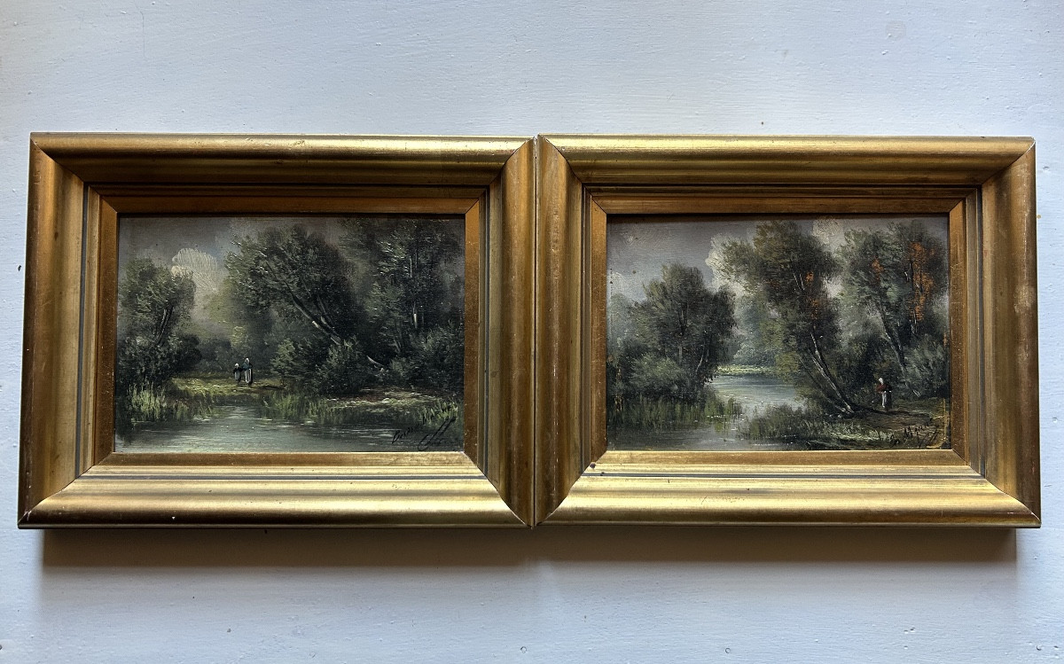 Tableau Ecole de barbizon Bords de Marne