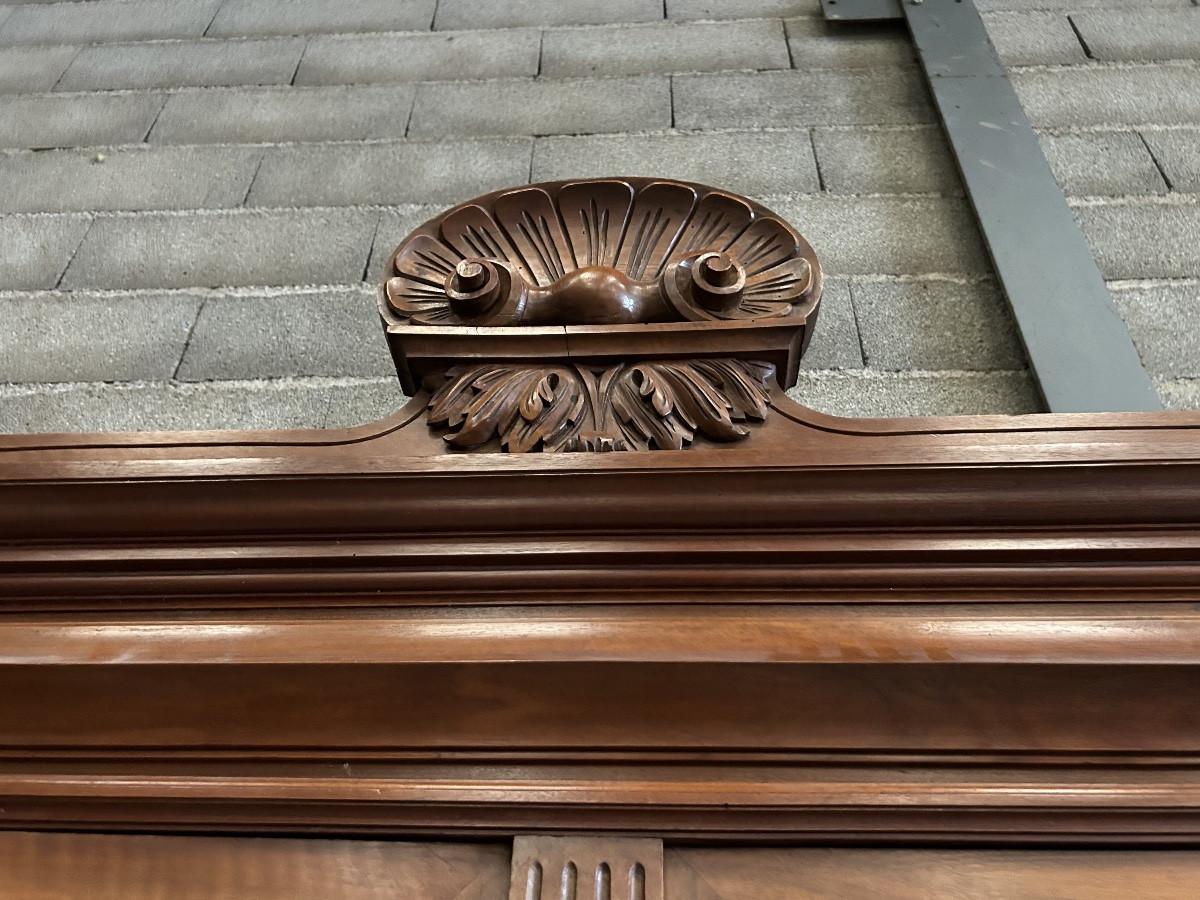 Bibliothèque noyer Neo Classique -photo-1