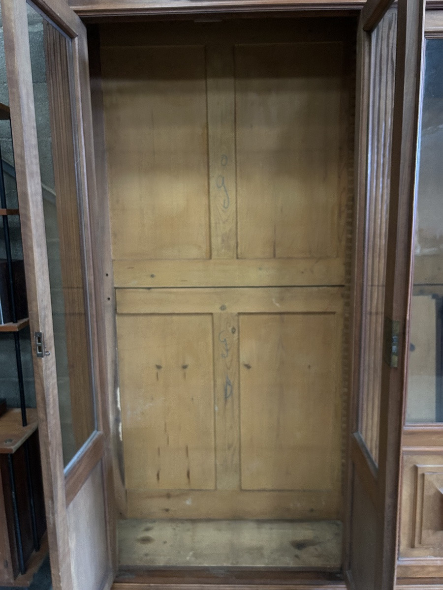 Bibliothèque noyer Neo Classique -photo-2