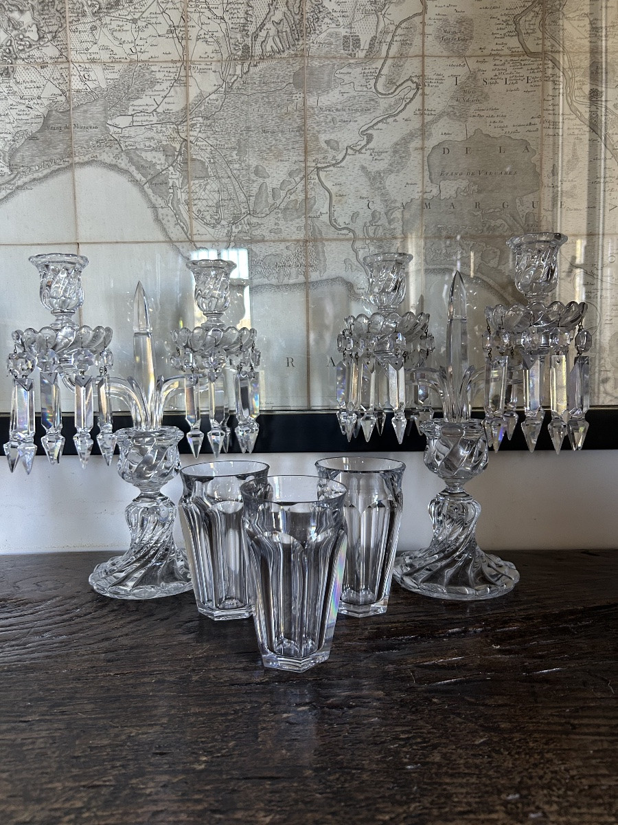 Baccarat 3 Harcourt Talleyrand Vases -photo-1