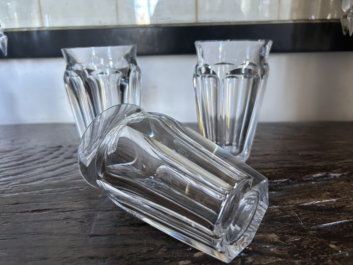 Baccarat 3 Harcourt Talleyrand Vases 