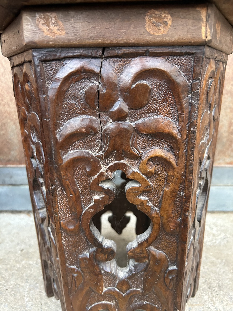 Turkish Orientalist Art Deco Side Table -photo-3