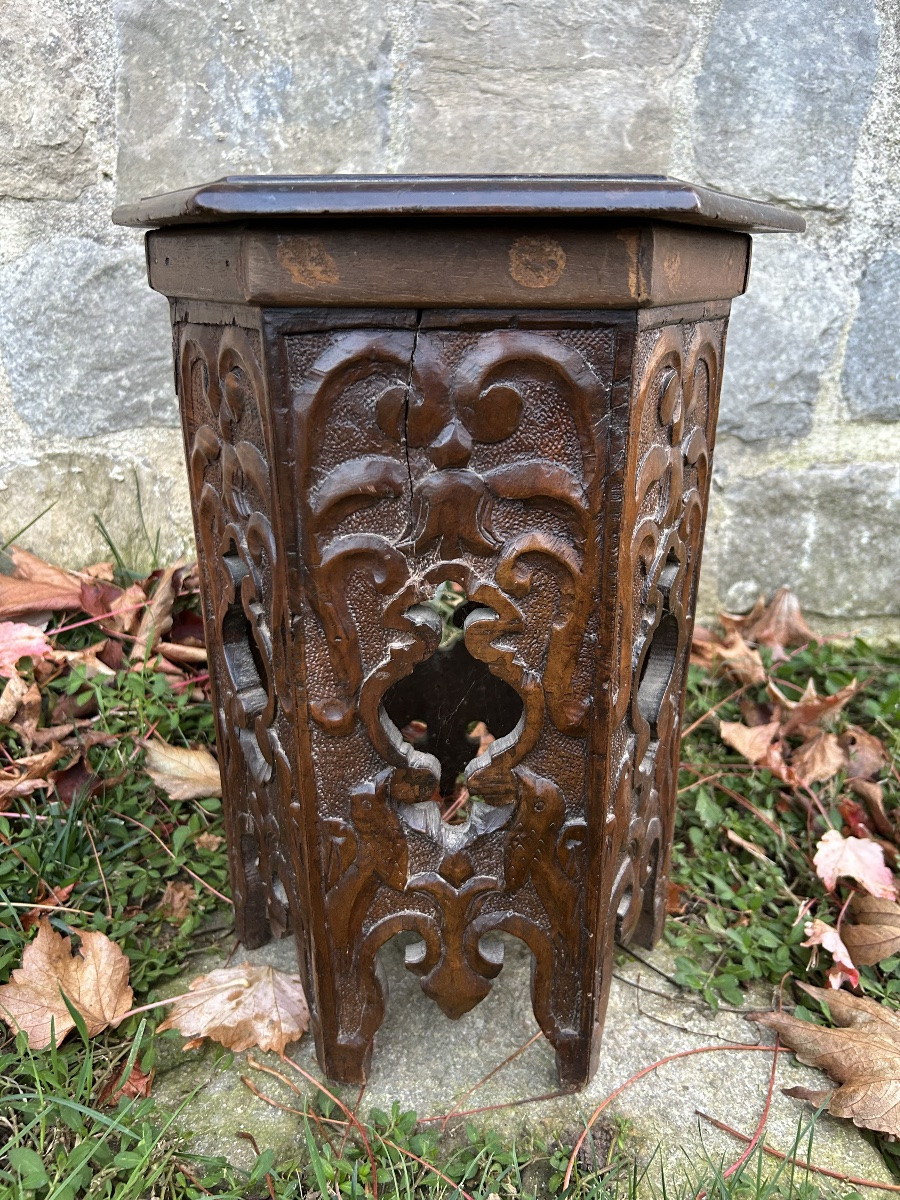 Turkish Orientalist Art Deco Side Table -photo-4