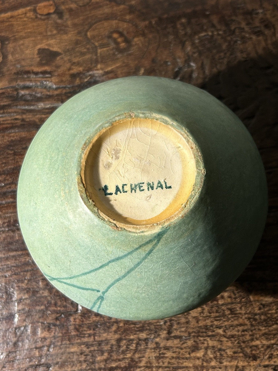 Edmond Lachenal Art Nouveau Enameled Pitcher-photo-2