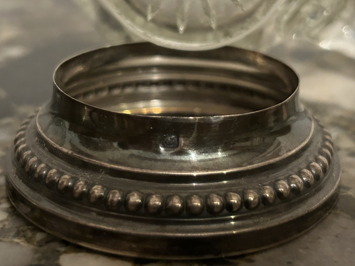 Paire de brocs cristal et argent minervre-photo-5