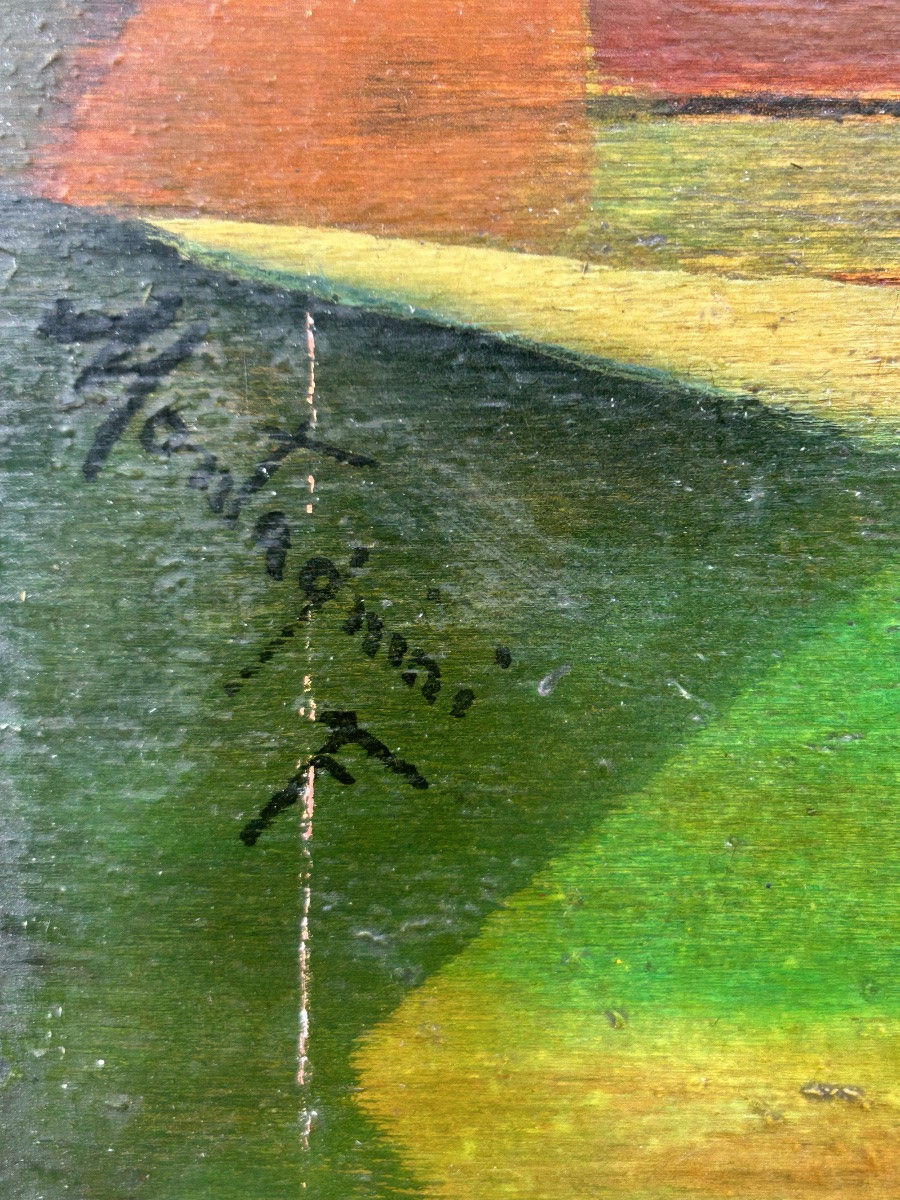 Geometric Abstract Painting, 1950, Italy -photo-2