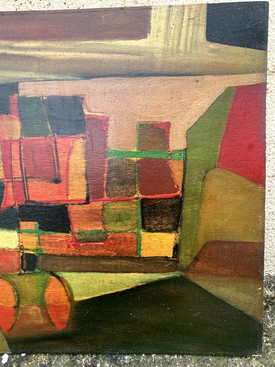 Geometric Abstract Painting, 1950, Italy -photo-3