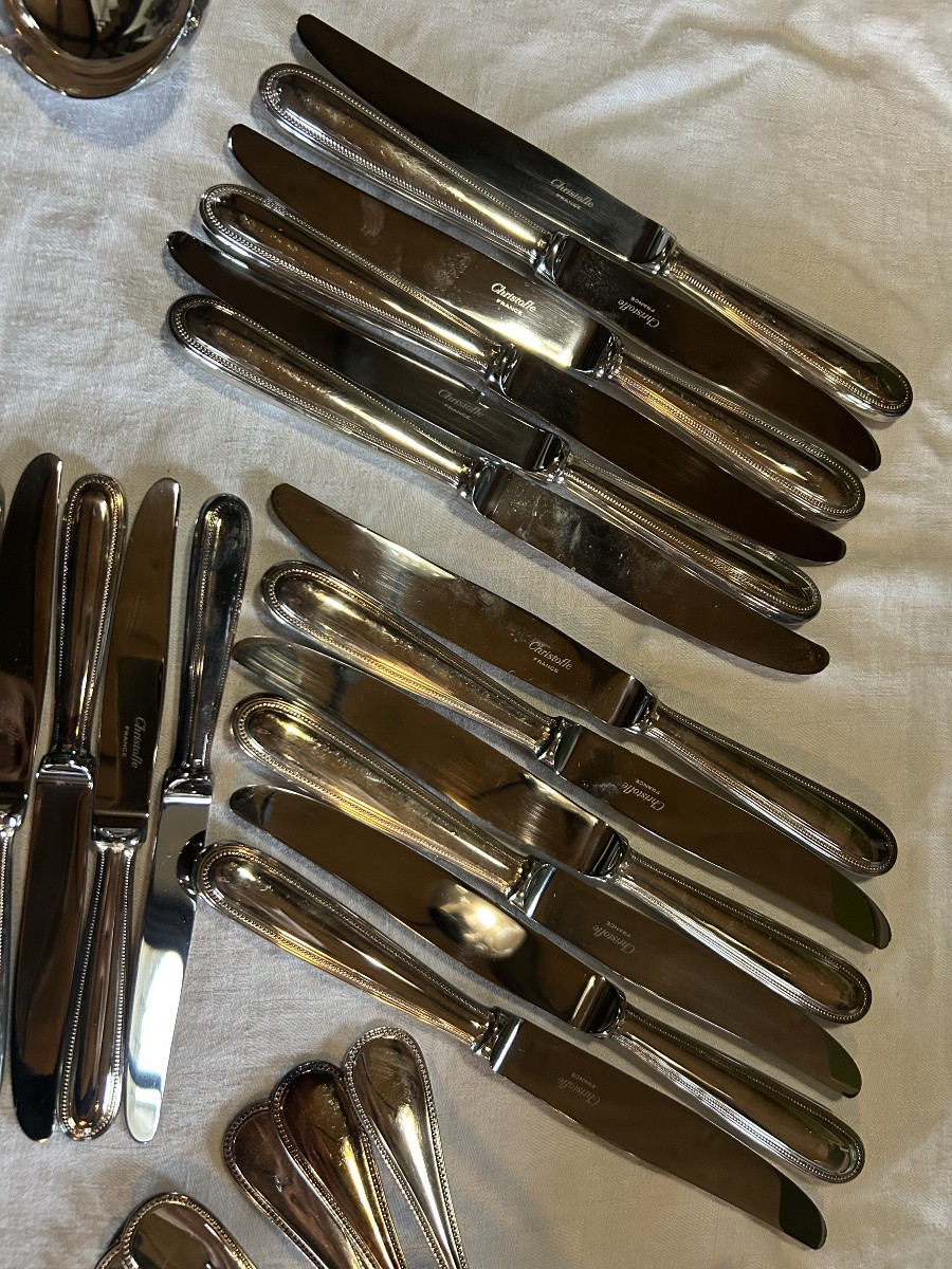 Christofle ménagère perles 99 pièces -photo-4