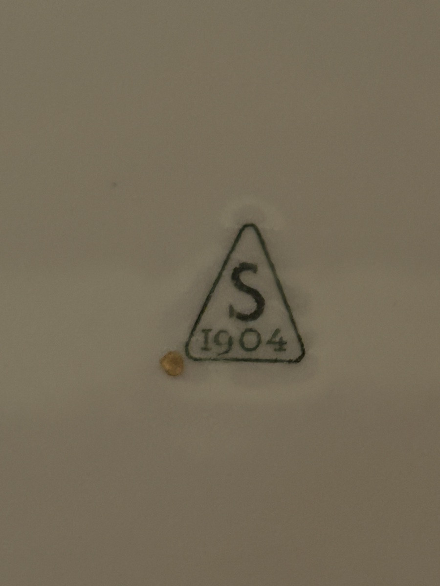 Vase porcelaine bleu de Sèvres 1904-photo-2