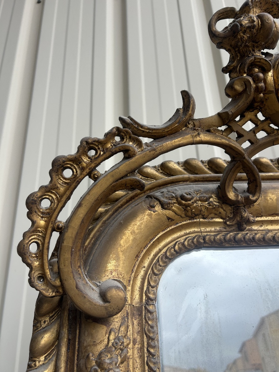 Miroir 19eme bois doré 250x130cm-photo-2