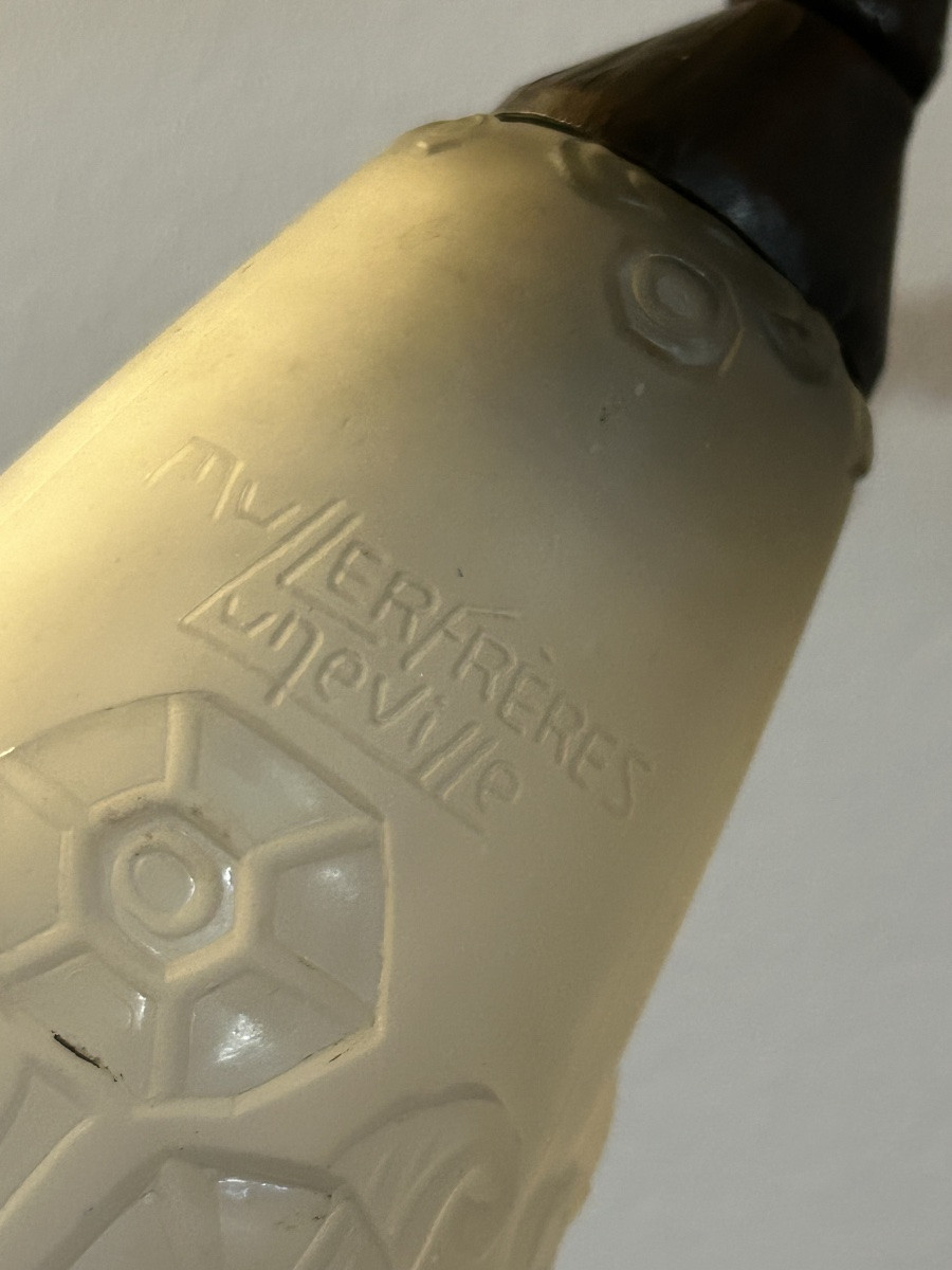 Art nouveau lampe Muller Luneville -photo-2