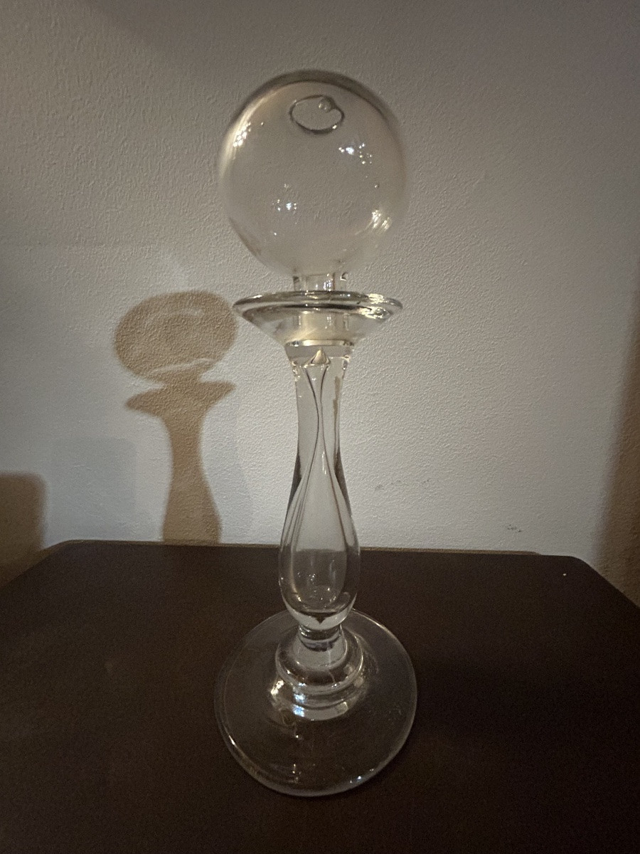 Provence Lampe de dentellière verre soufflé -photo-1