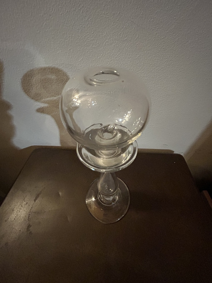 Provence Lampe de dentellière verre soufflé -photo-2